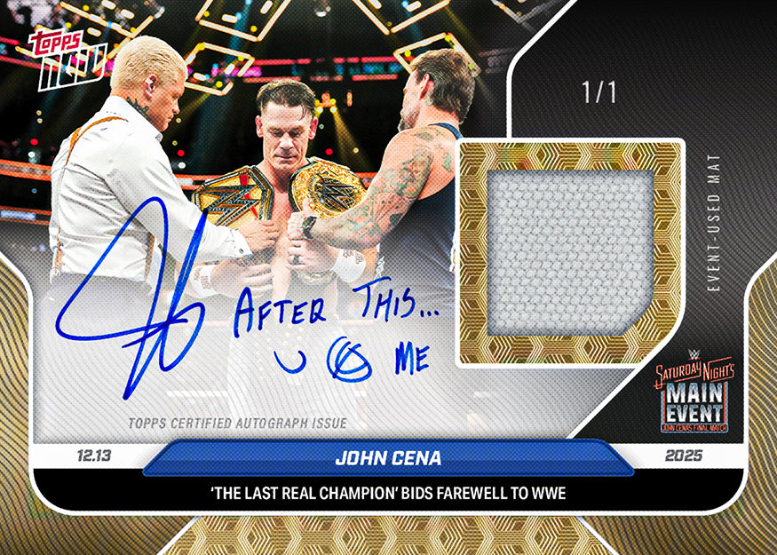 John Cena - 2025 WWE Topps NOW® - Card 137