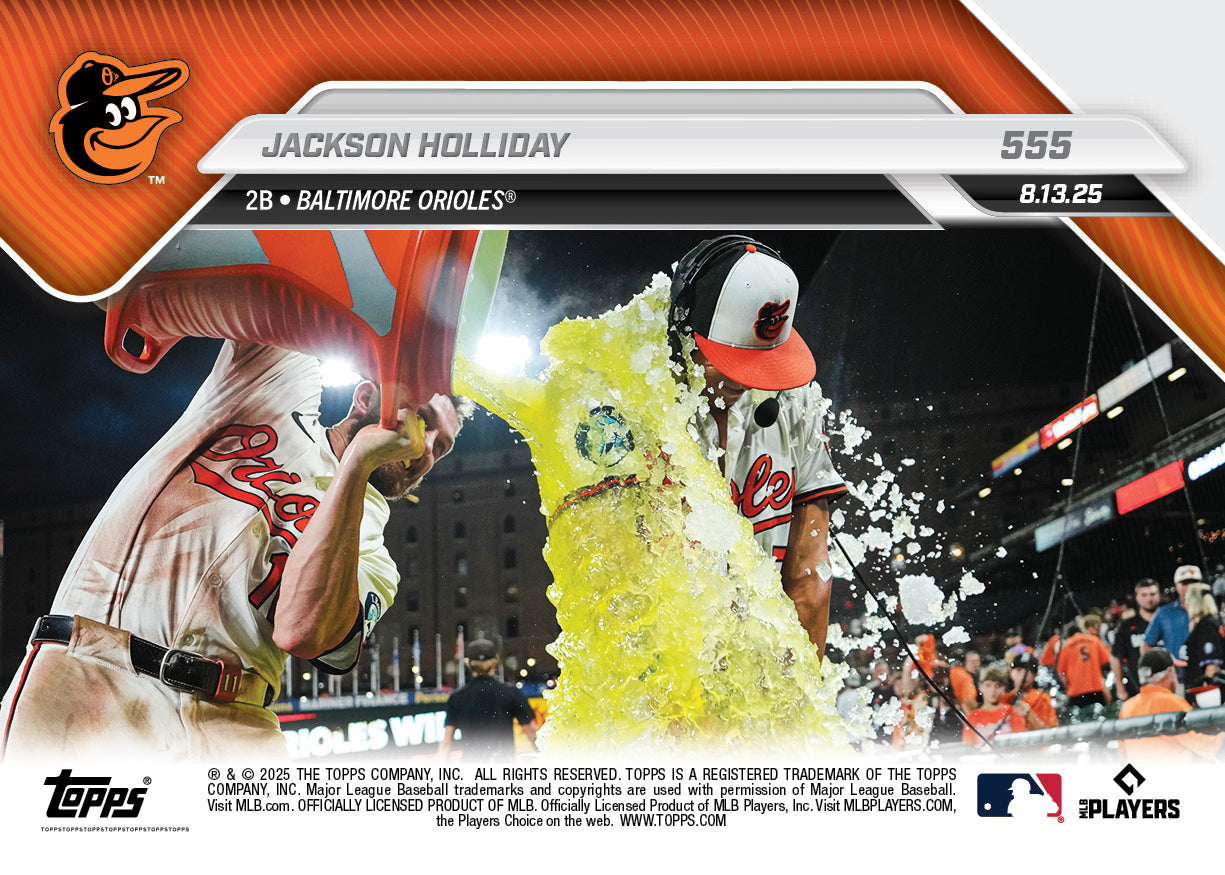Jackson Holliday - 2025 MLB Topps NOW® - Card 555