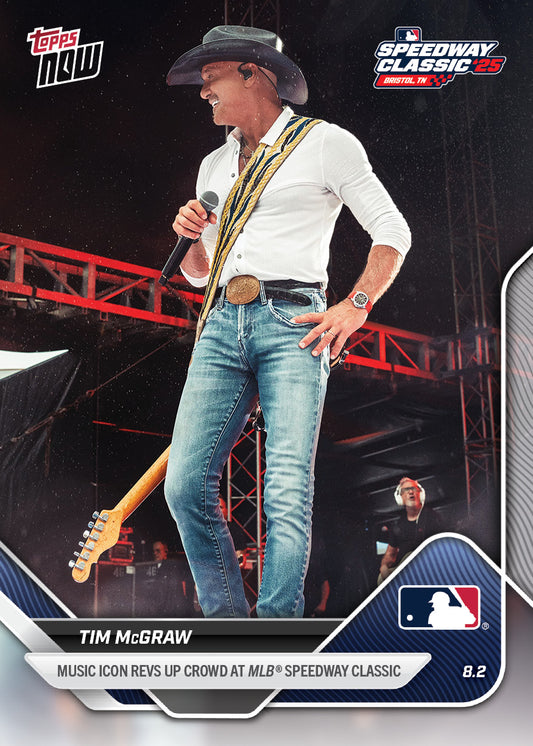 Tim McGraw - 2025 MLB Topps NOW® - Card 505 - LOOK FOR AUTOS