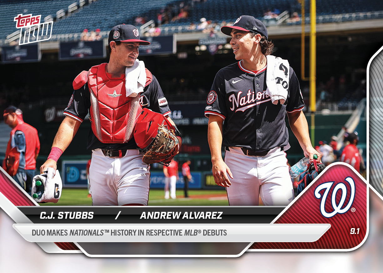 C.J. Stubbs / Andrew Alvarez - 2025 MLB Topps NOW® - Card 647 - LOOK FOR RELICS
