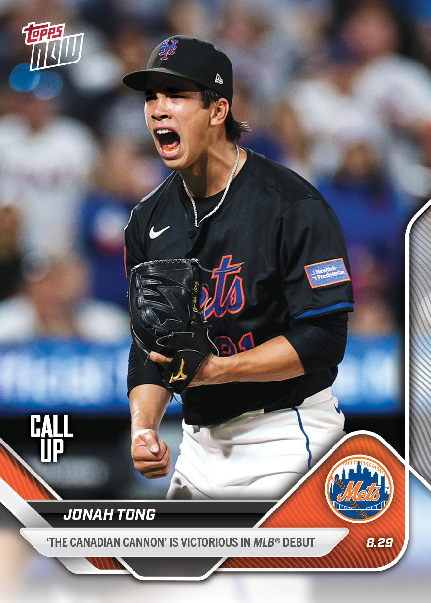 Jonah Tong - 2025 MLB Topps NOW® - Card 628 - LOOK FOR RELICS