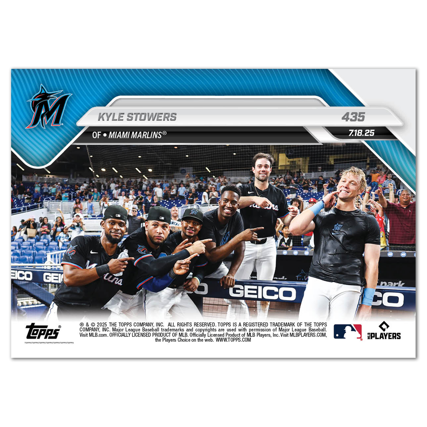Kyle Stowers - 2025 MLB Topps NOW® - Card 435