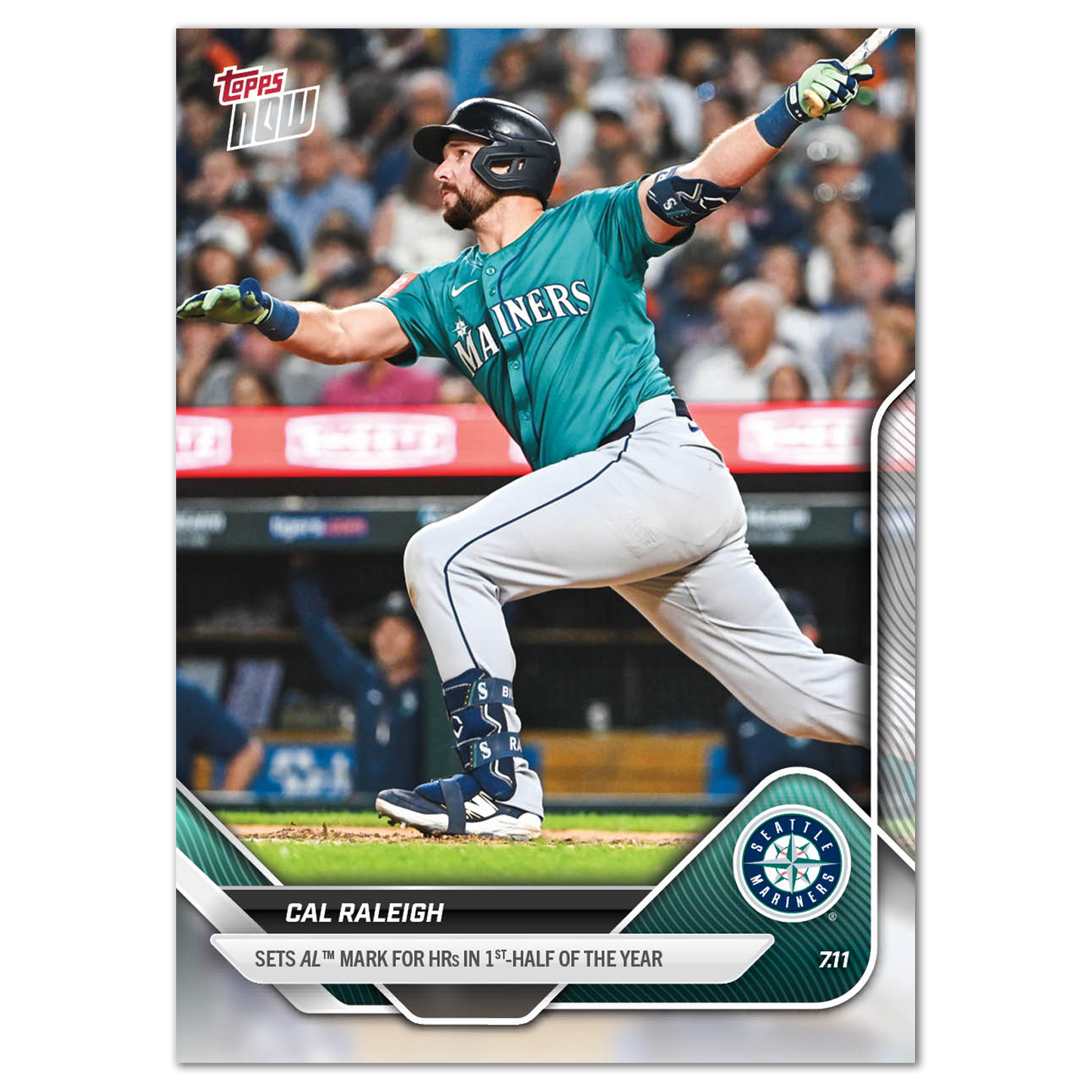 Cal Raleigh - 2025 MLB Topps NOW® - Card 413