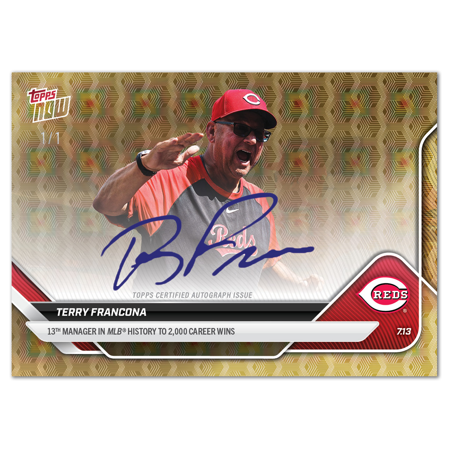 Terry Francona - 2025 MLB Topps NOW® - Card 425 - LOOK FOR AUTOS